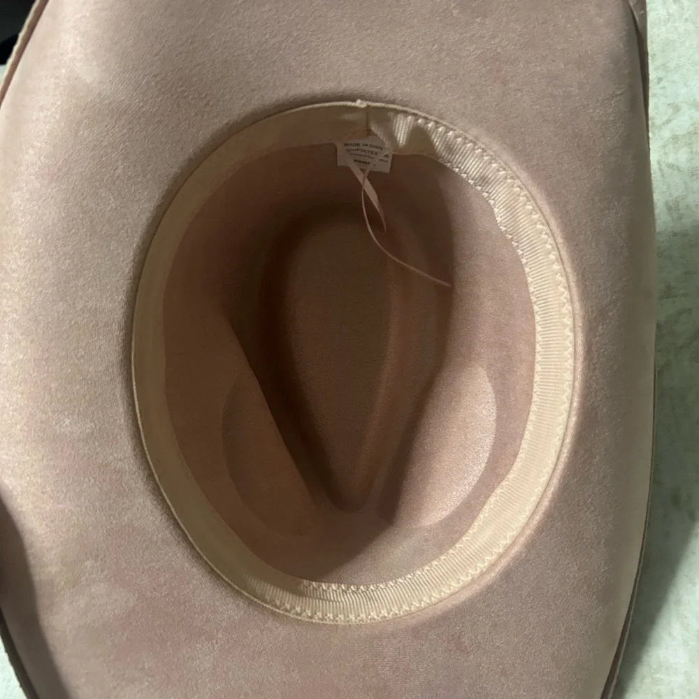 Women's Pink Suede Cowboy Hat - Unbranded